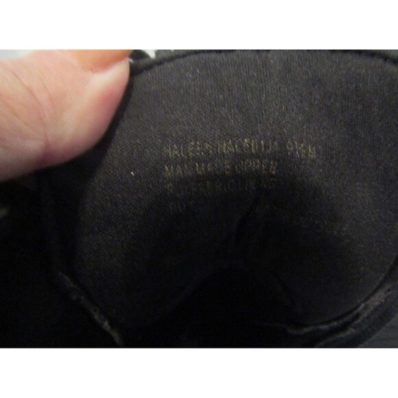 Madden NYC Georgiana Combat Boots Black Red Stripe Buckle Lug Sole 9.5 M - Picture 7 of 8